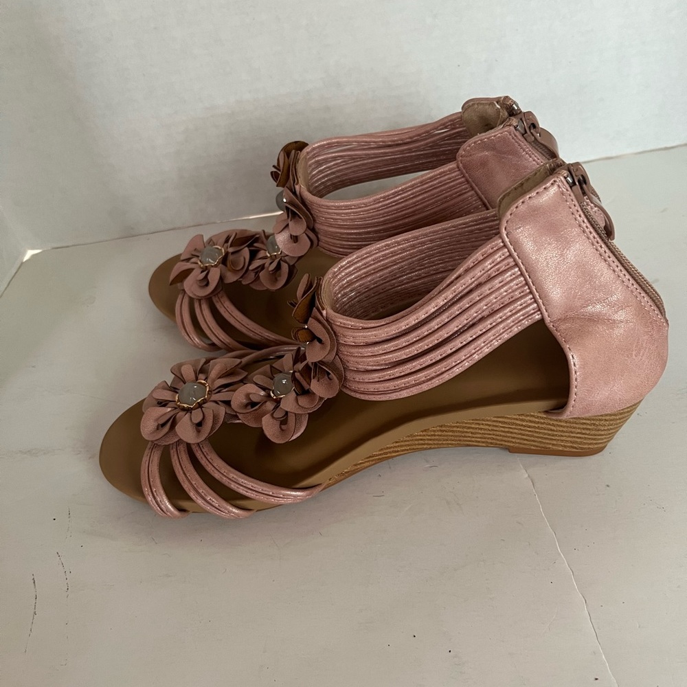 Cute pink women shoes espadrilles
